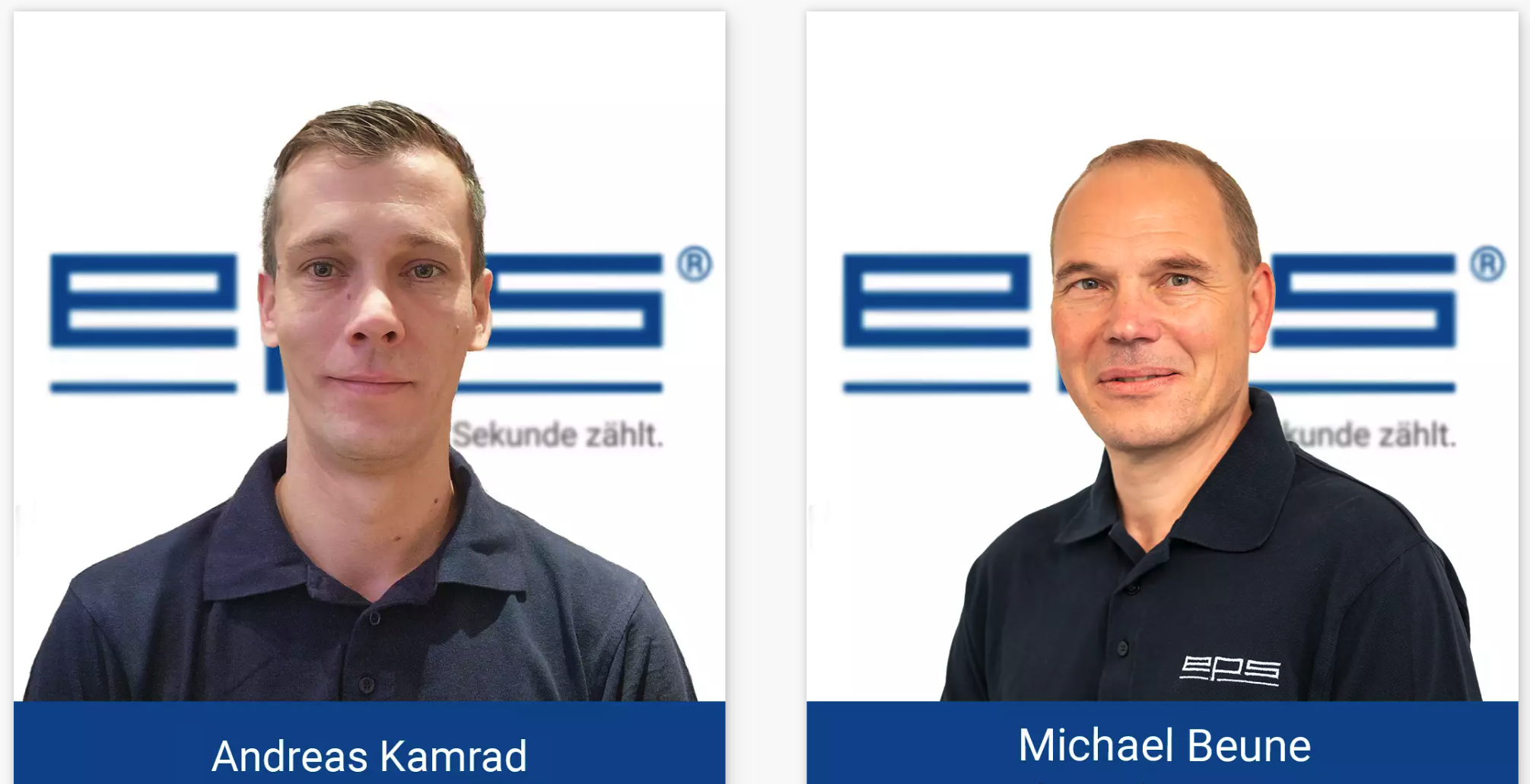 EPS technischer Leiter Andreas Kamrad und Michael Beune